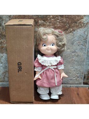 Vintage Campbells Soup Kid Vinyl Girl Doll 1988